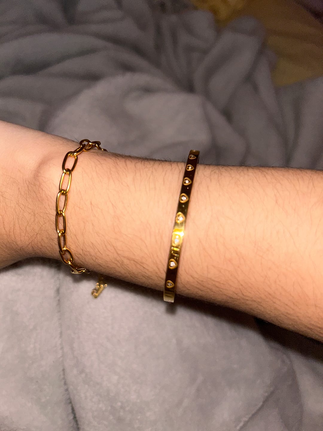 Customer photo review of Crystal Bangle Bracelet