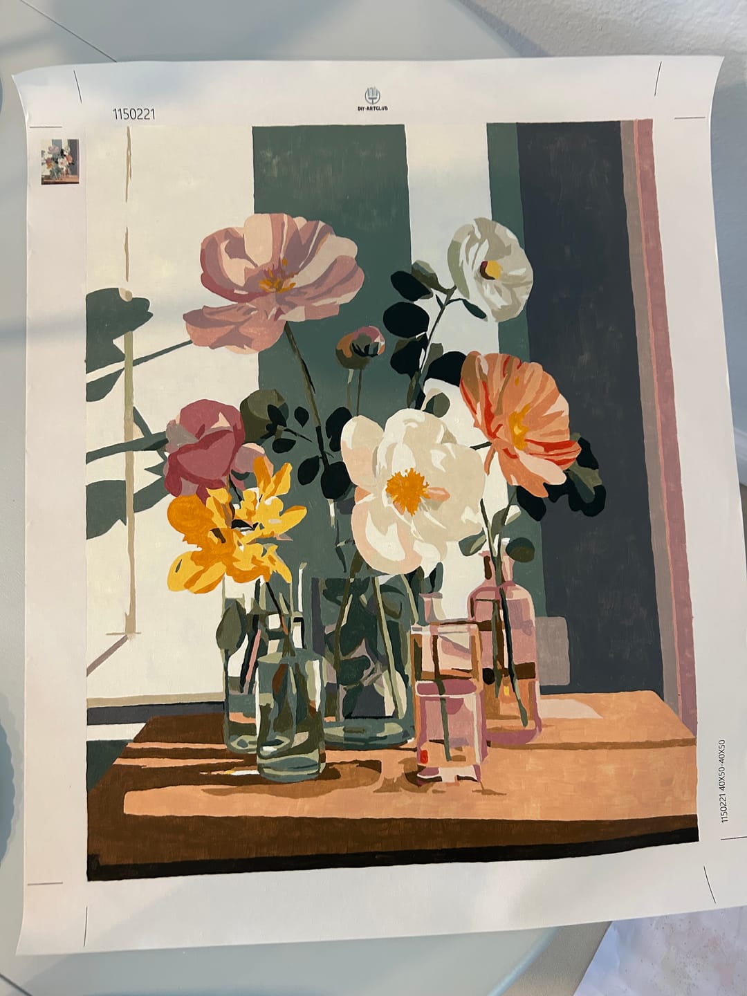 Customer photo review of Beauty in glass | Paint by Number
