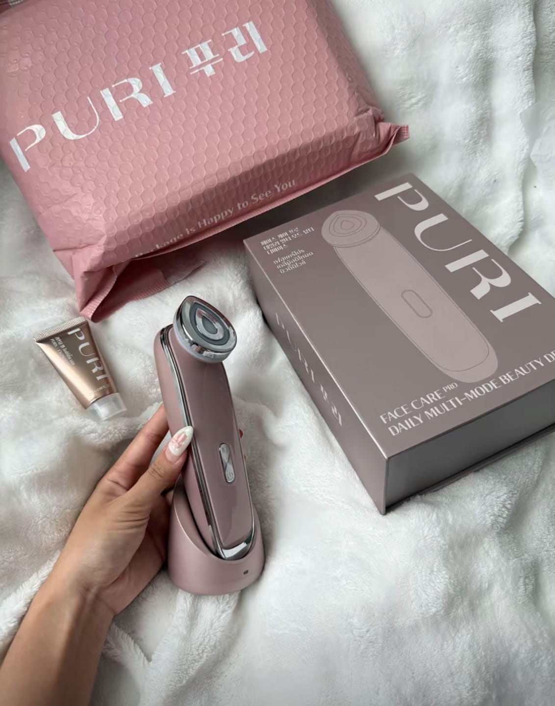 Customer photo review of PURI AURA PRO 4D เครื่องนวดดูแลผิวหน้า พร้อมฟังก์ชัน 4 โหมด Free Mini Lifting Gel