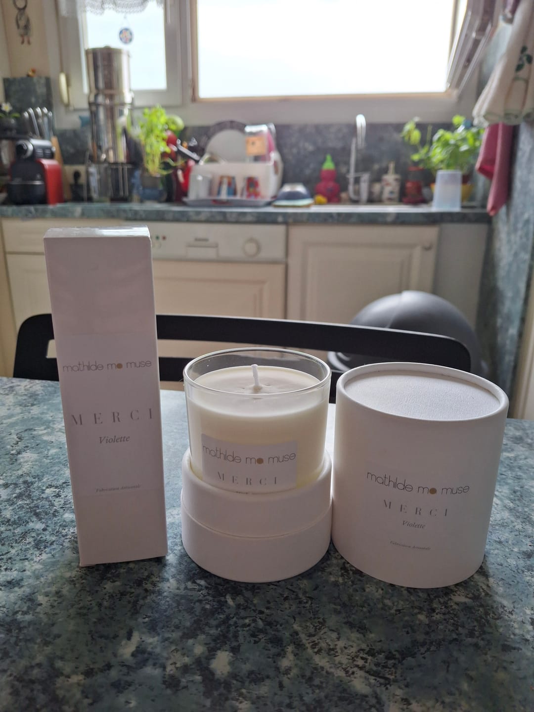 Customer photo review of Parfum et bougie "Merci" - Violette