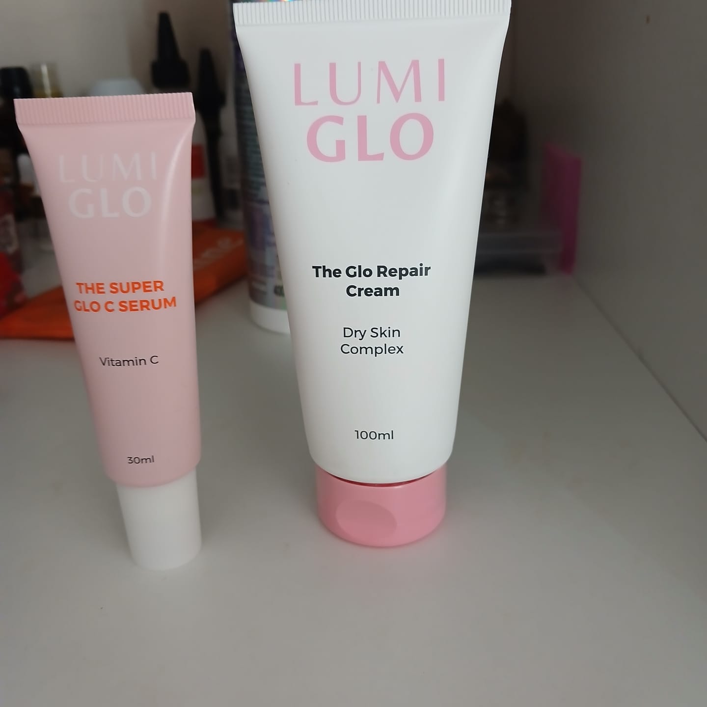 Customer photo review of The Super Glo C Serum