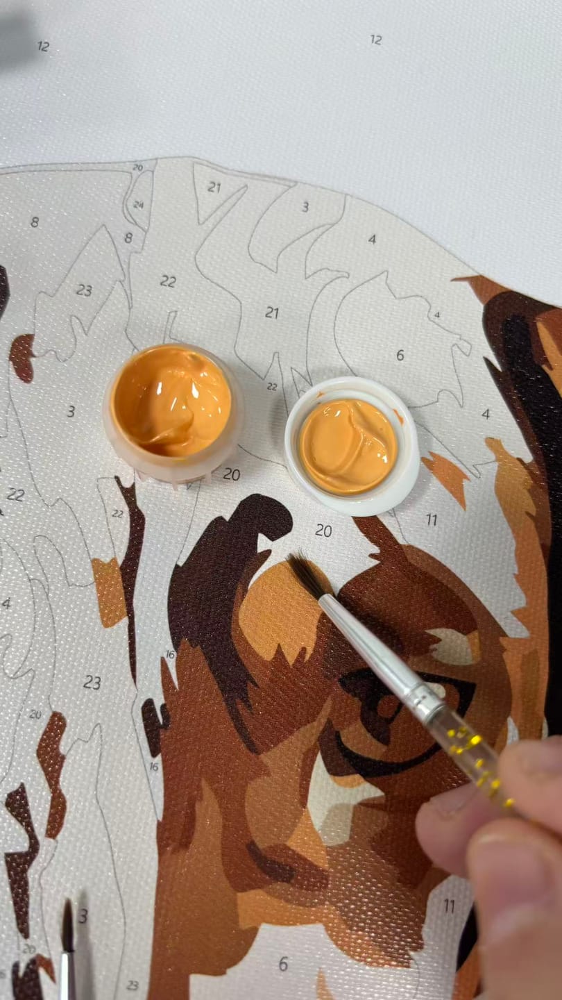 Customer photo review of Dachshund Brew | Paint by Number