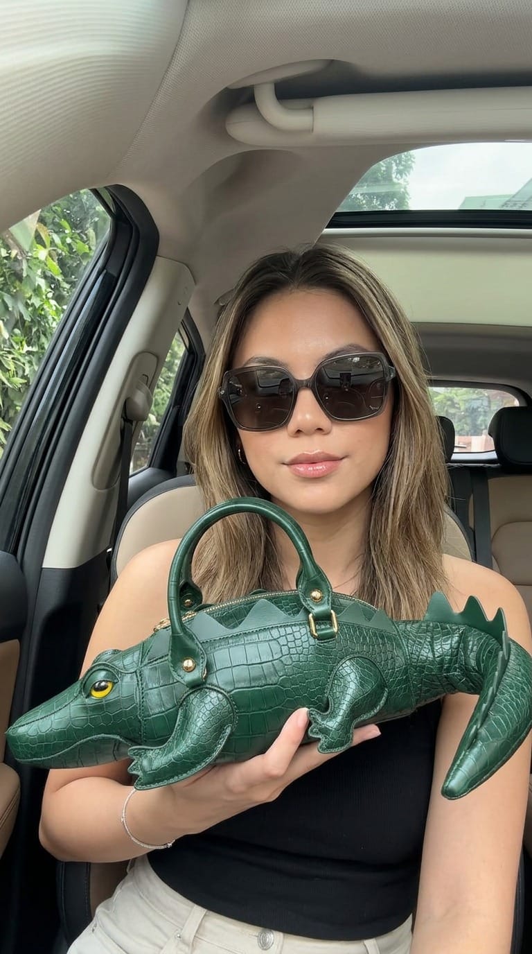 Customer photo review of Crocetta Élan Mini Handbag in Vegan Leather