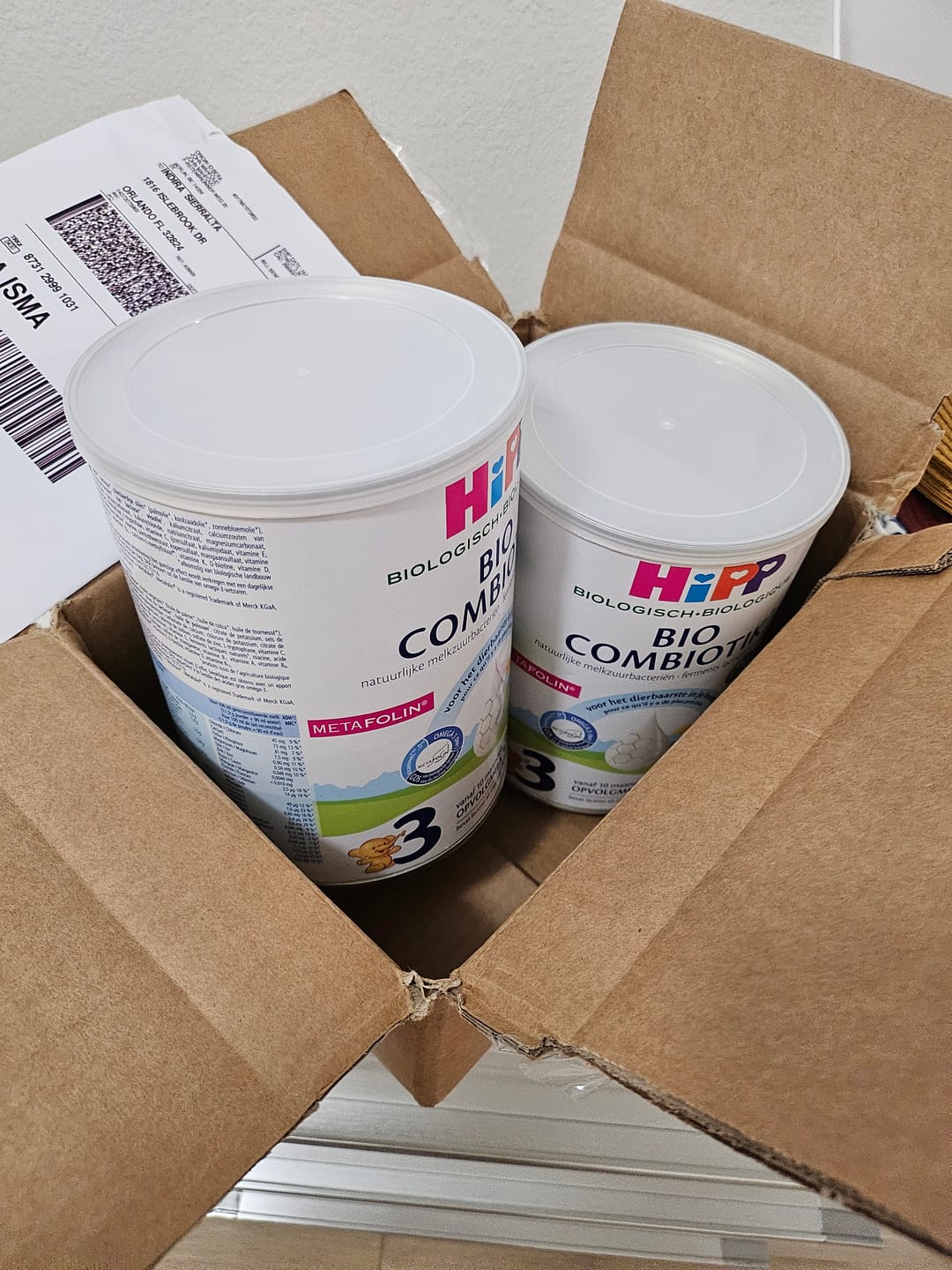 Customer photo review of HiPP Dutch Cow Stage 3