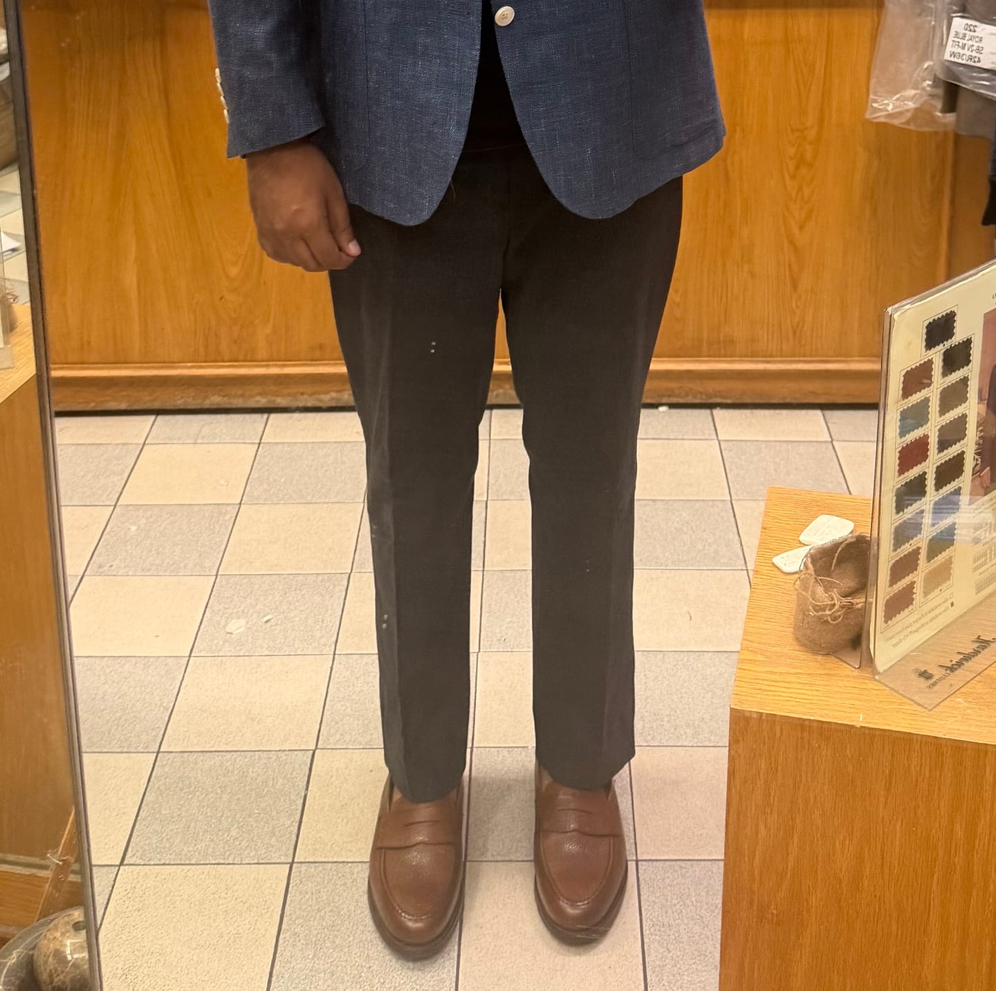 Customer photo review of PT01 PANTALONI TORINO "Jacques" Gray Cotton Stretch Pants Slim US 40 NEW EU 56