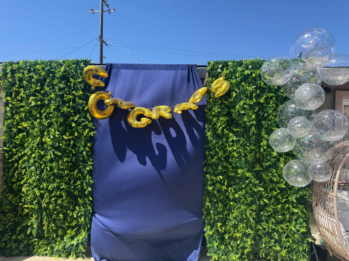 Customer photo review of 8*8ft Artificial Grass Wall Backdrop ALFWL151-Perfect for Weddings, Parties & Event Decor