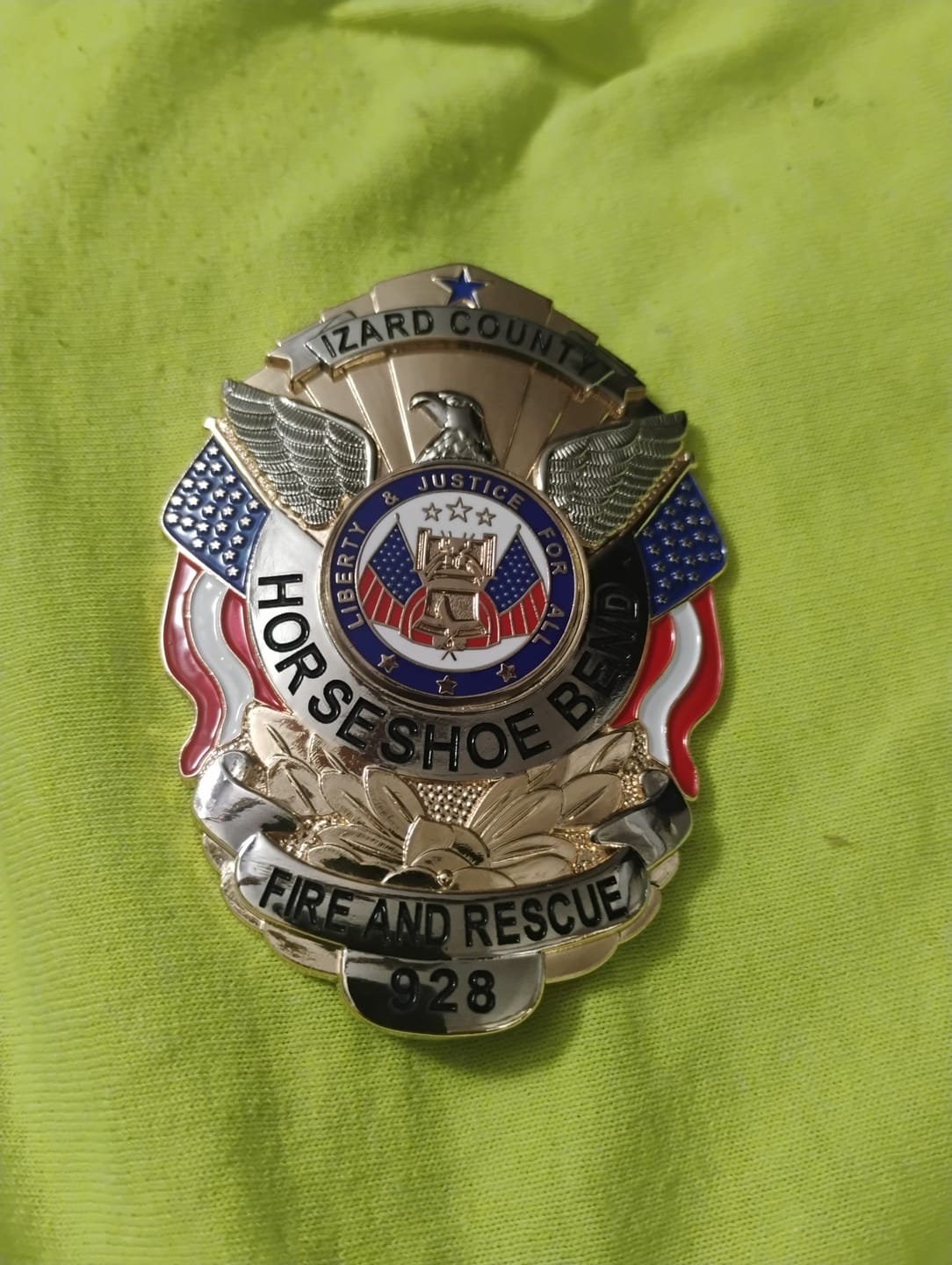 Customer photo review of Customizable Badge MA23