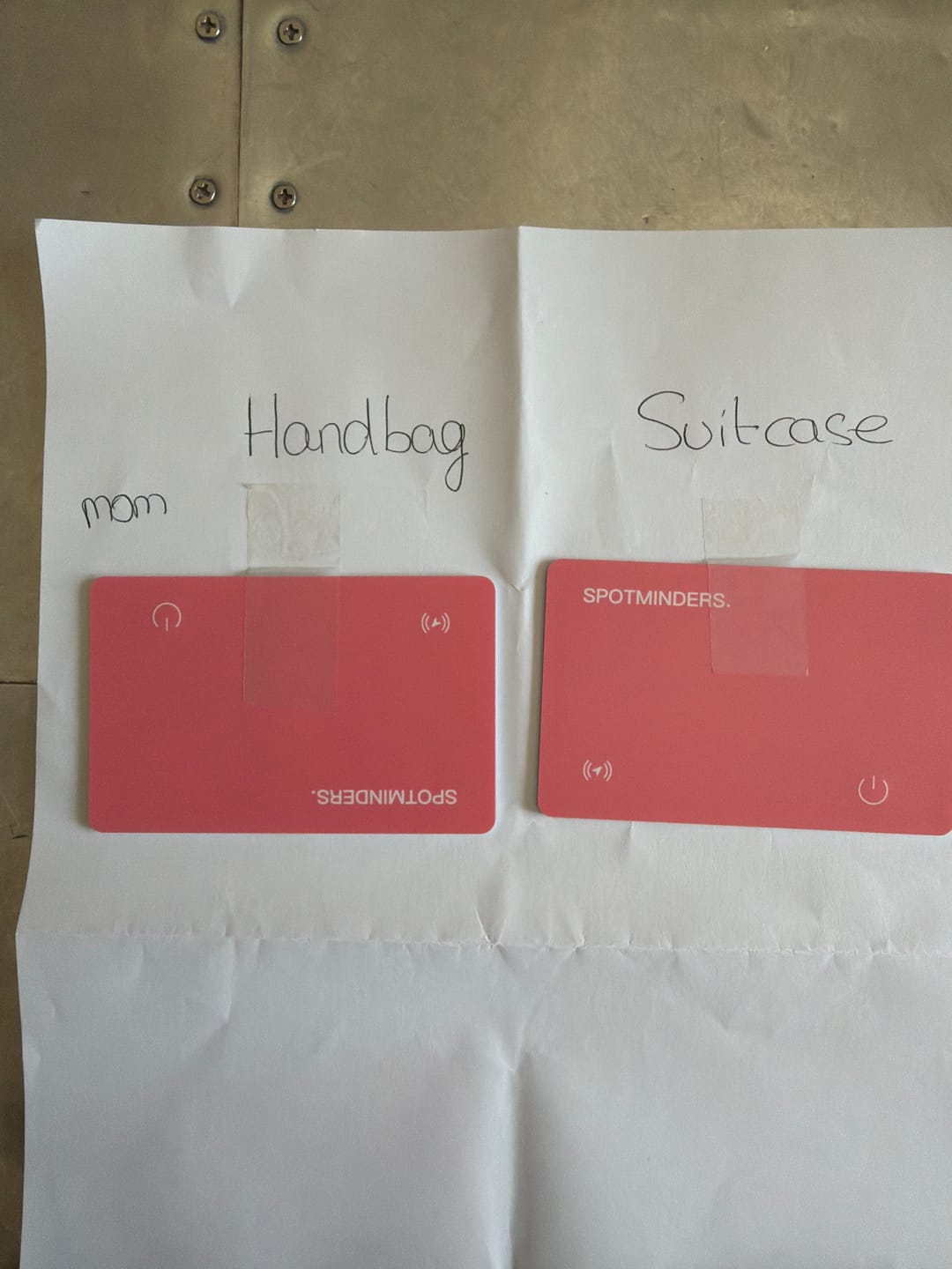 Customer photo review of SPOTMINDERS. Tracking Card