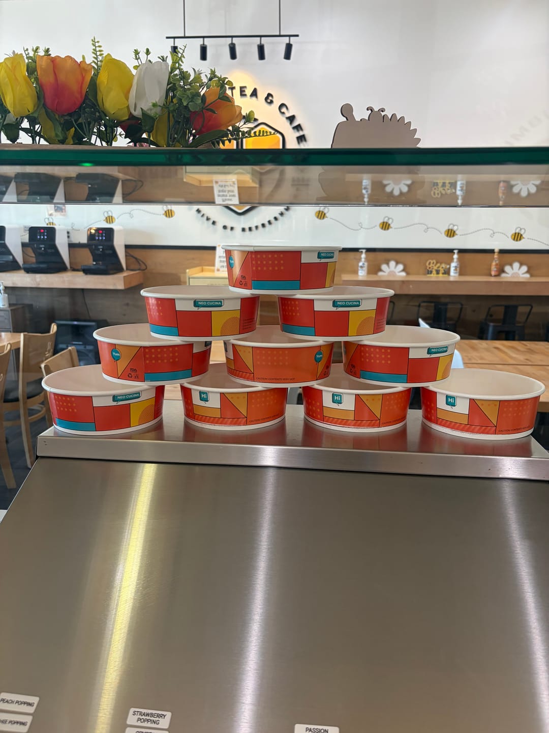 Customer photo review of Induction-Safe Paper Bowls