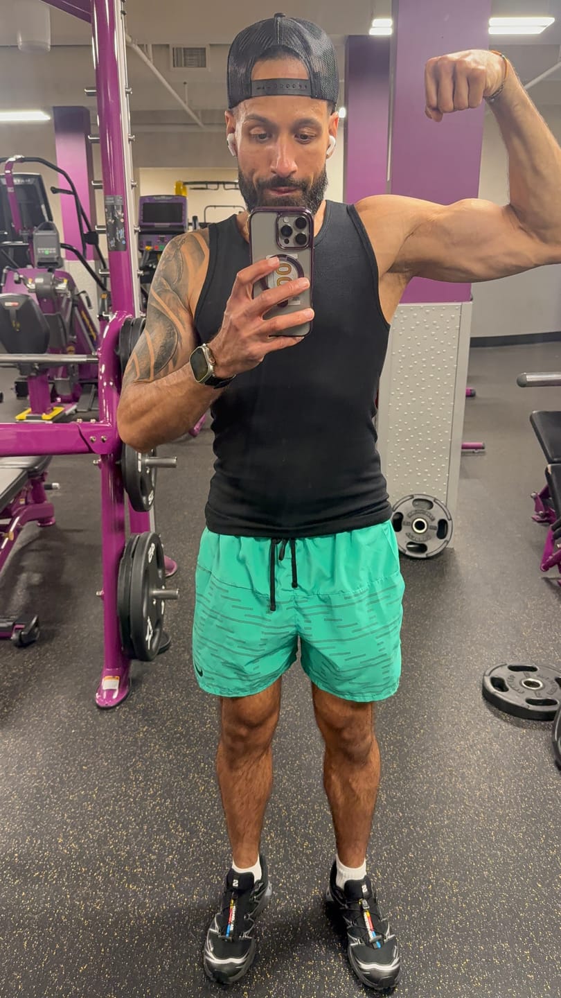 Customer photo review of Premium Ultra-Soft Cotton Fitted Tank 3 Pack