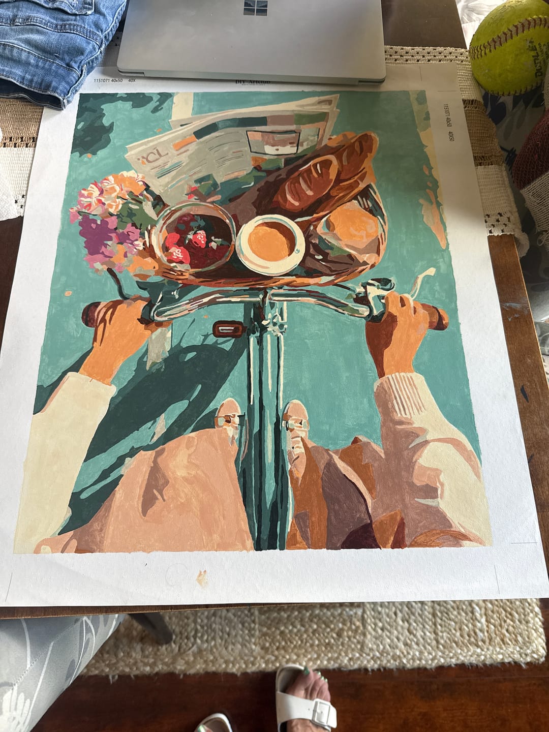 Customer photo review of Early ride | Paint by Number