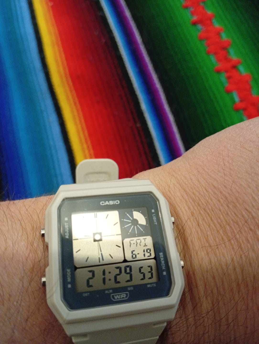 Customer photo review of Reloj Casio Vintage LF-20W-8ADF Twin-Graph Reissue Resina
