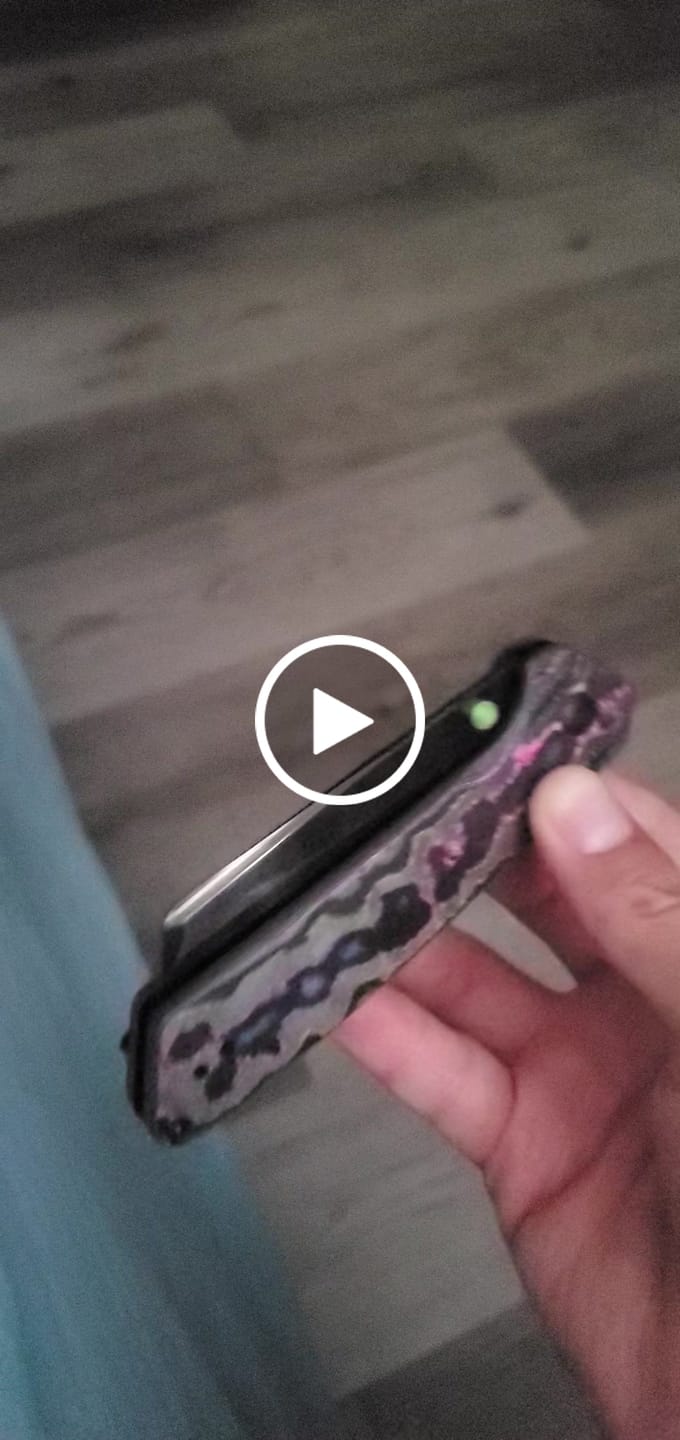 Customer video review of Kizer Madrac Button Liner Lock Camo Carbon Mirror DLC S45VN BLADE DISTRICT EXCLUSIVE
