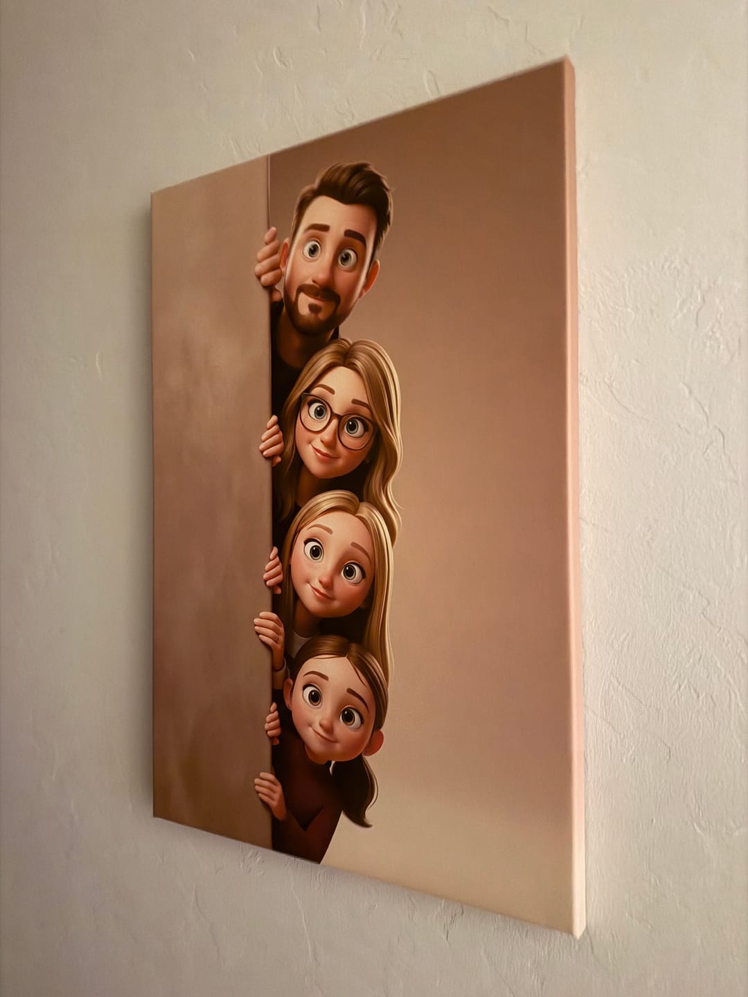 Customer photo review of Personalized Canvas - Animated Wall