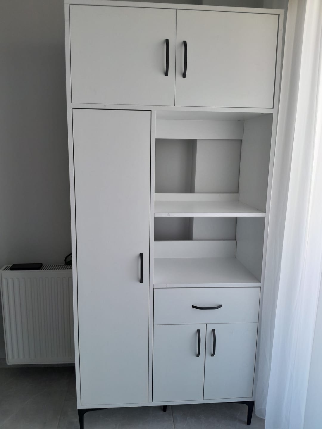 Customer photo review of Rani JE165 Çok Amaçlı Dolap 5 Kapaklı 1 Çekmeceli Kiler Mutfak Dolabı Beyaz