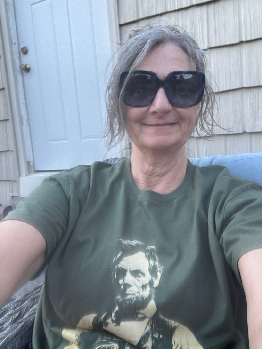 Customer photo review of Lincoln Guitar T-Shirt