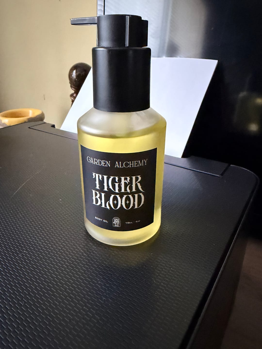 Customer photo review of TIGER BLOOD BODY OIL