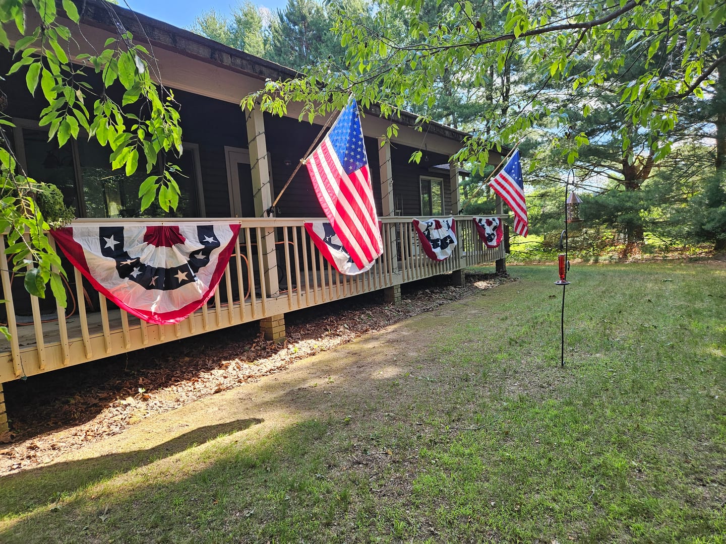 Customer photo review of 3' x 5' Betsy Ross Flag Set