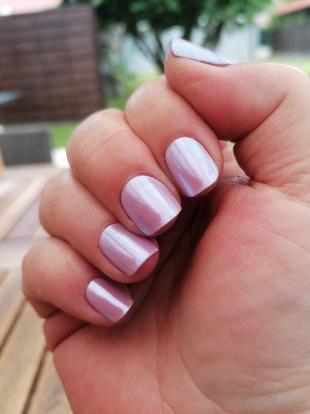 Customer photo review of UV Gel: Lavender Chrome