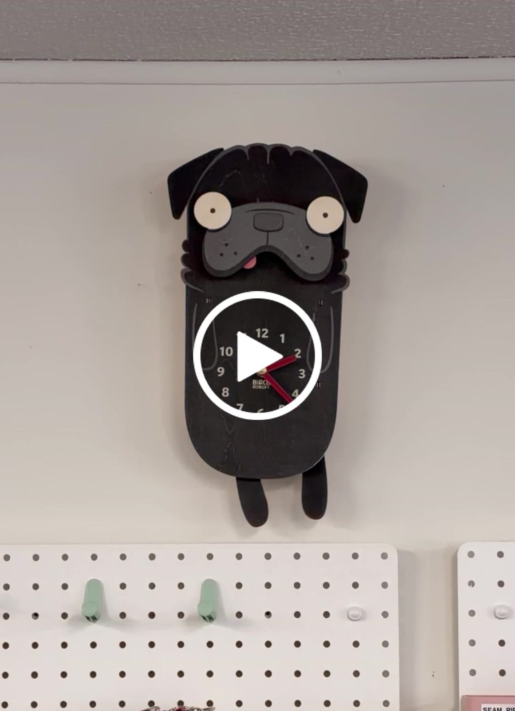 Customer video review of Penny the Pug Pendulum Clock