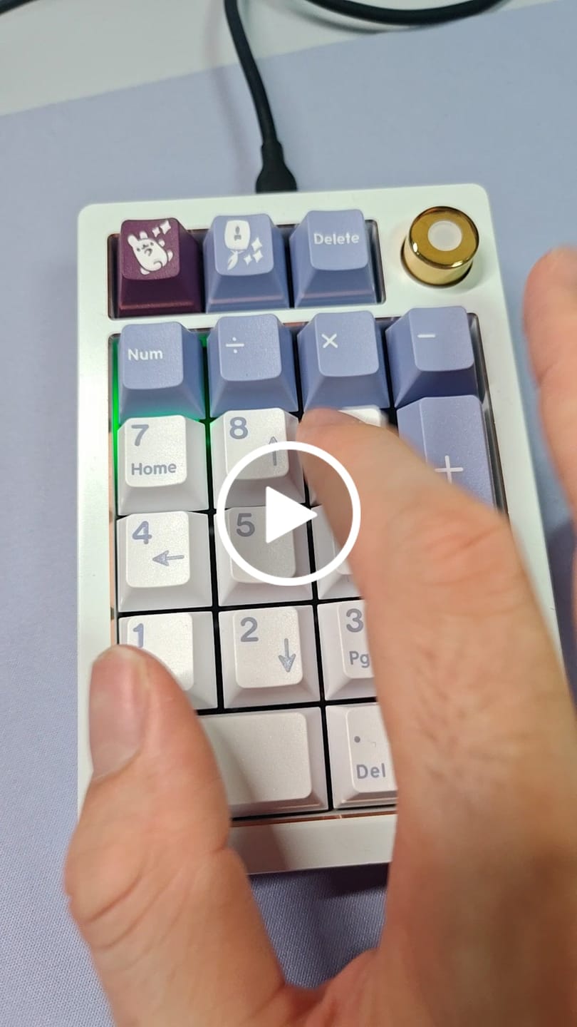 Customer video review of HMX YOGURT S LINEAR SWITCH FACTORY LUBED (10PCS)