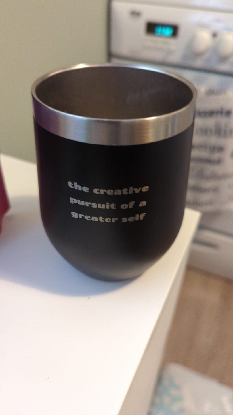 Customer photo review of Metal Insulated Quote Mug