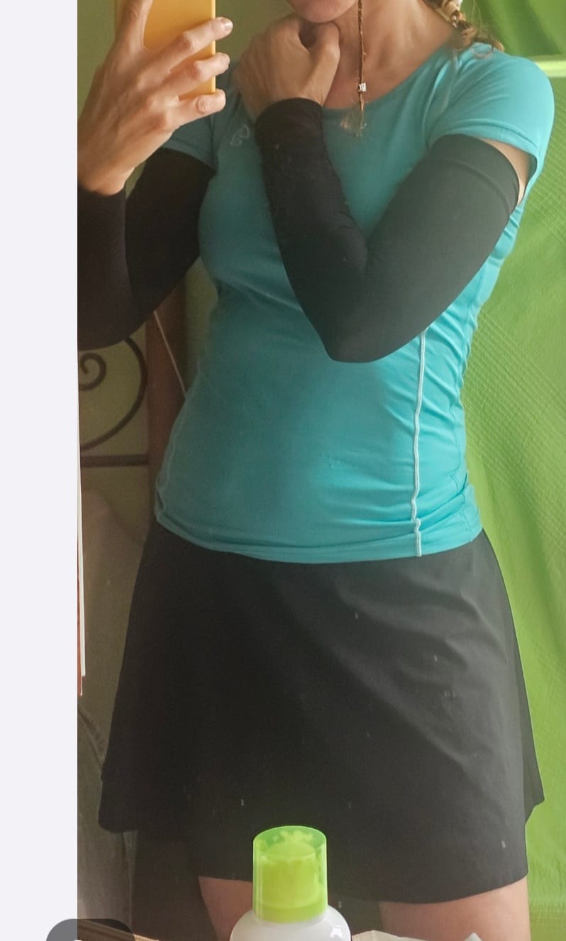 Customer photo review of Atmungsaktive Sportarmstulpe - Geoffrey