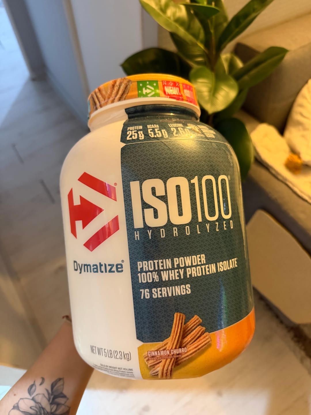 Customer photo review of Dymatize ISO100 Hydrolyzed Proteina Hidrolizada 5 Lb