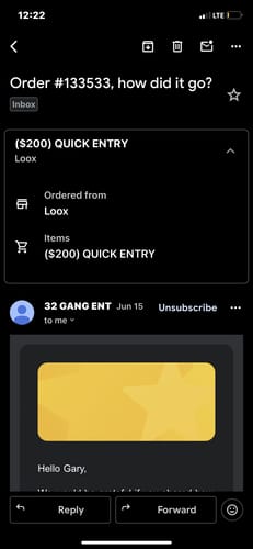 Customer photo review of ($200) QUICK ENTRY
