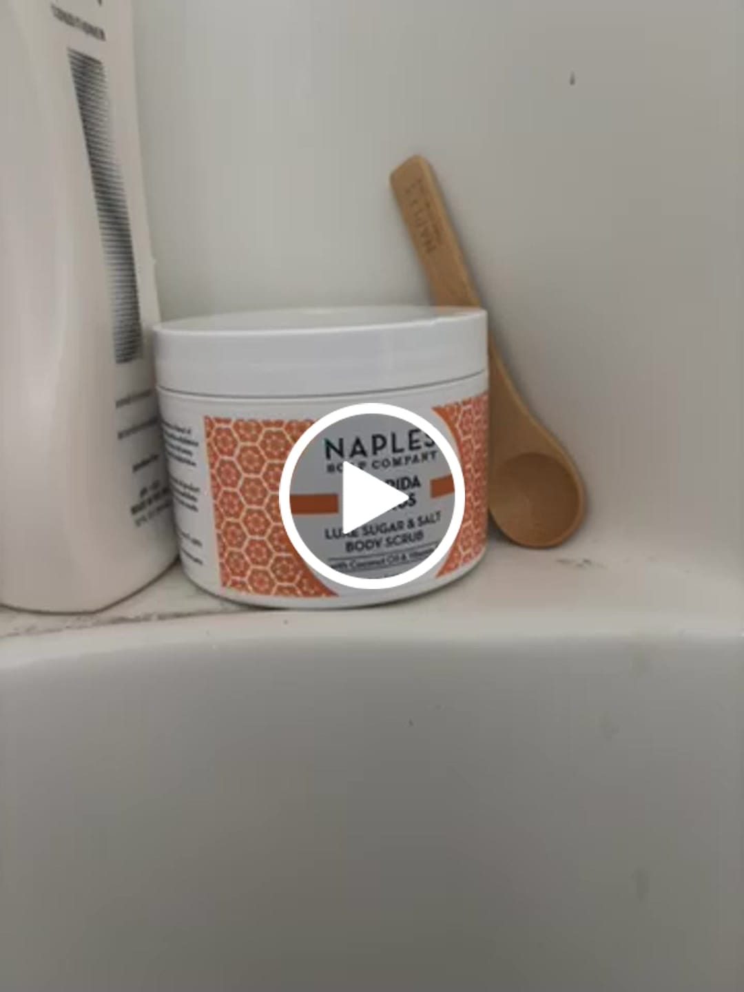 Customer video review of Florida Citrus Luxe Sugar & Salt Body Scrub 9 oz