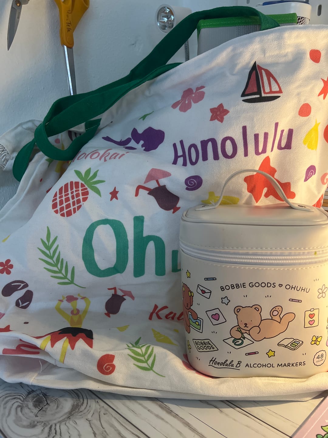 Customer photo review of Ohuhu Canvas Gift Bag for Multi-purpose, Available in Two Sizes