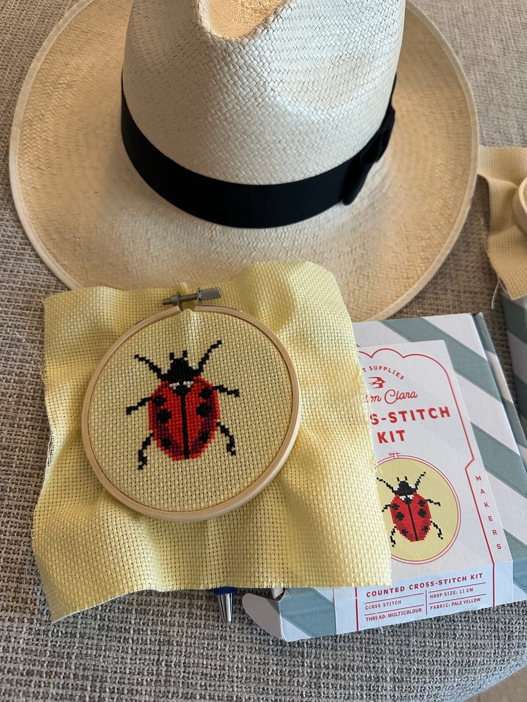 Customer photo review of Ladybird Beginner Cross Stitch Kit