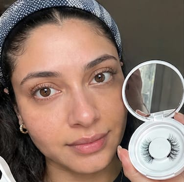 Customer photo review of Magnetic Eyelashes | Glue Free & Soft False Eyelashes