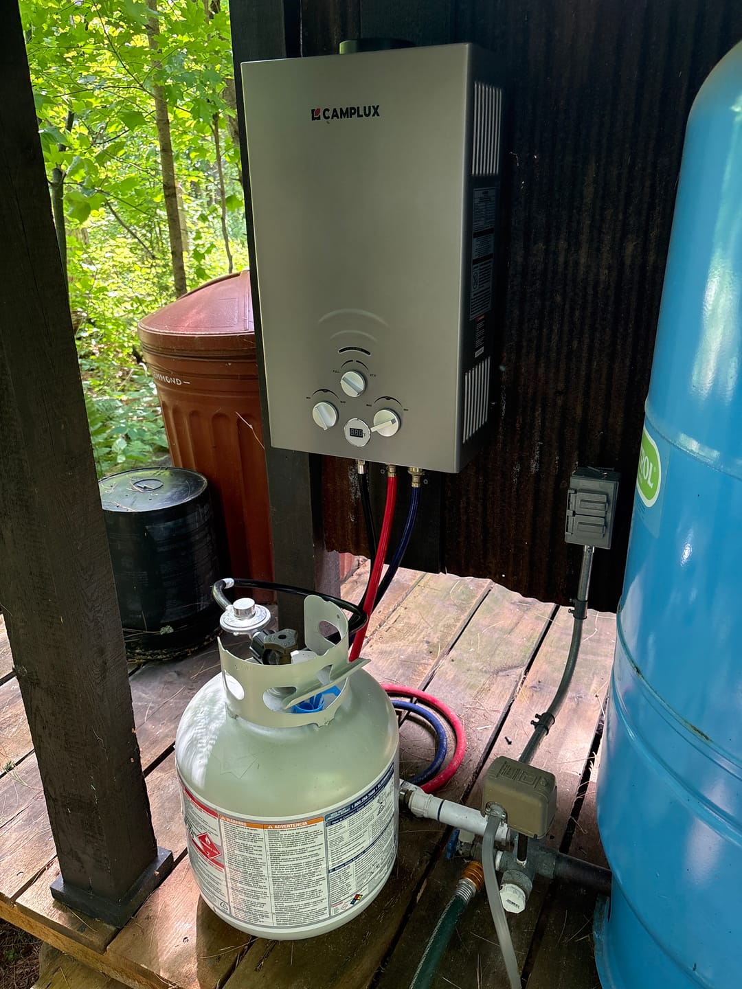 Customer photo review of Camplux Pro Outdoor Propane Water Heater, Pool Heater