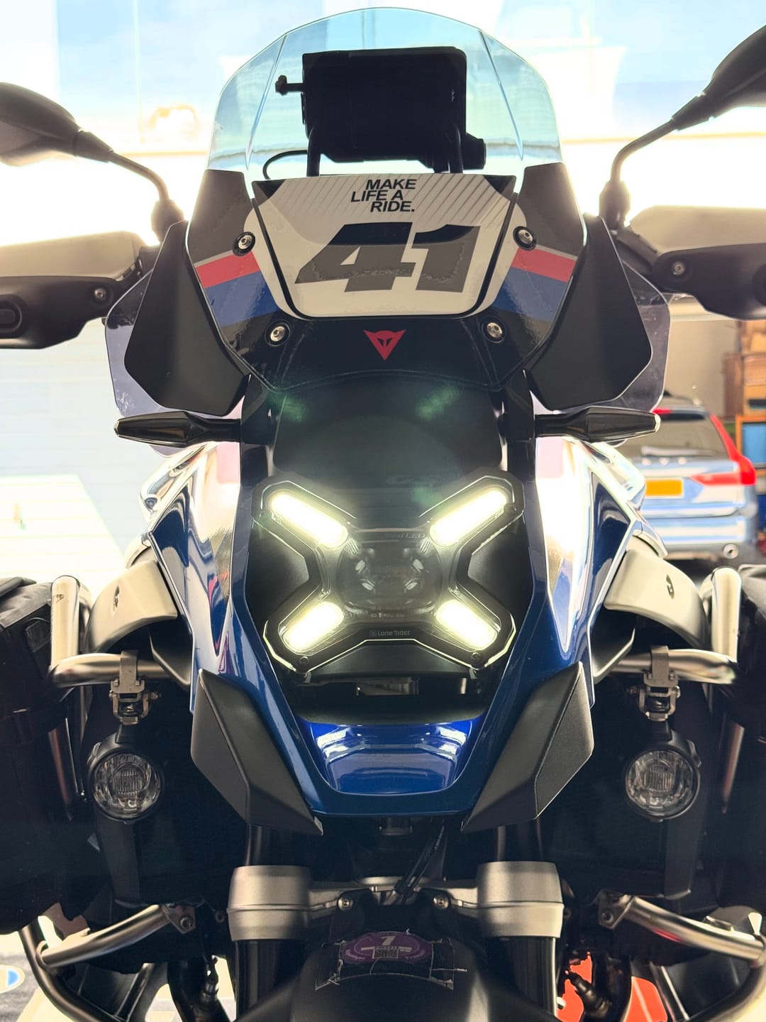 Customer photo review of Headlight Guard Kit for BMW R1300GS / R1300GS Adventure