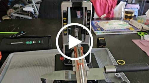 Customer video review of Advanced Stone Holder with linear bearing