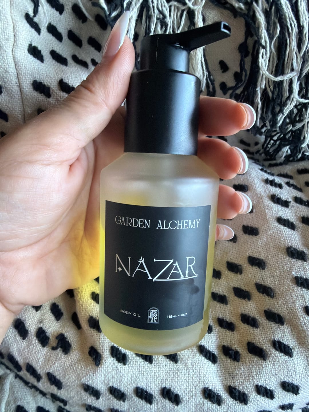 Customer photo review of NAZAR BODY OIL