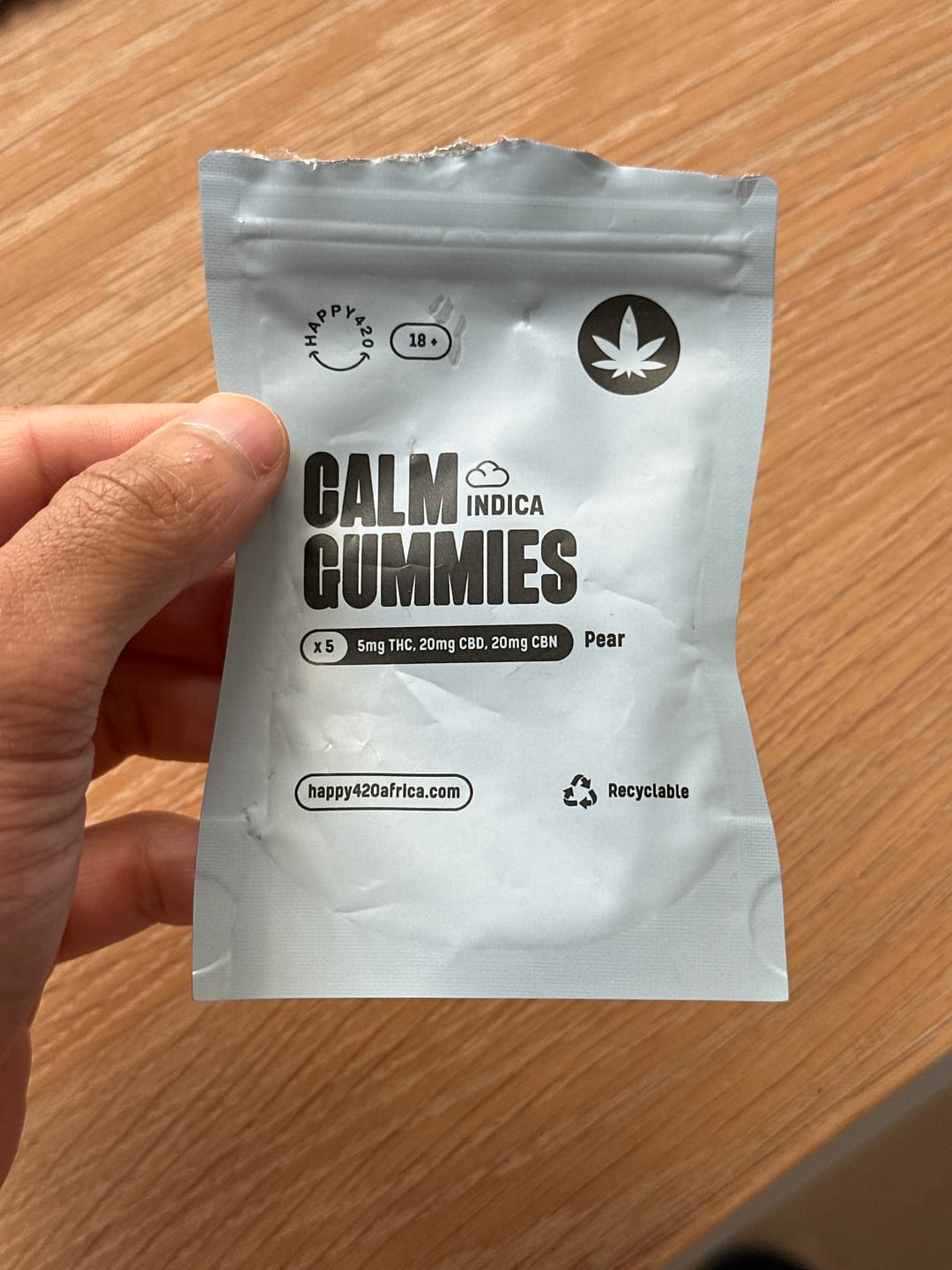 Customer photo review of THC Calm Gummies - Pear