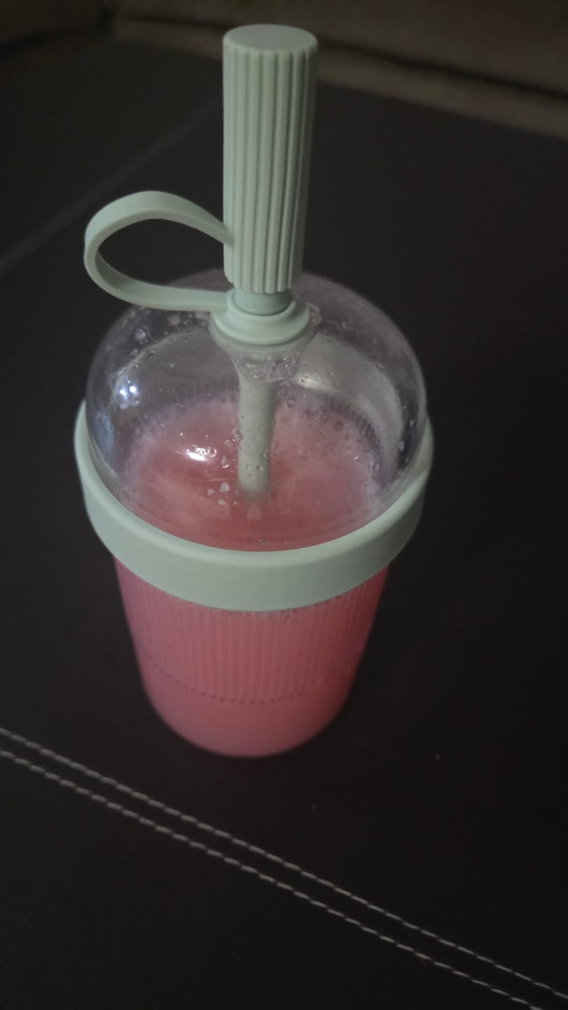 Customer photo review of protein water mango