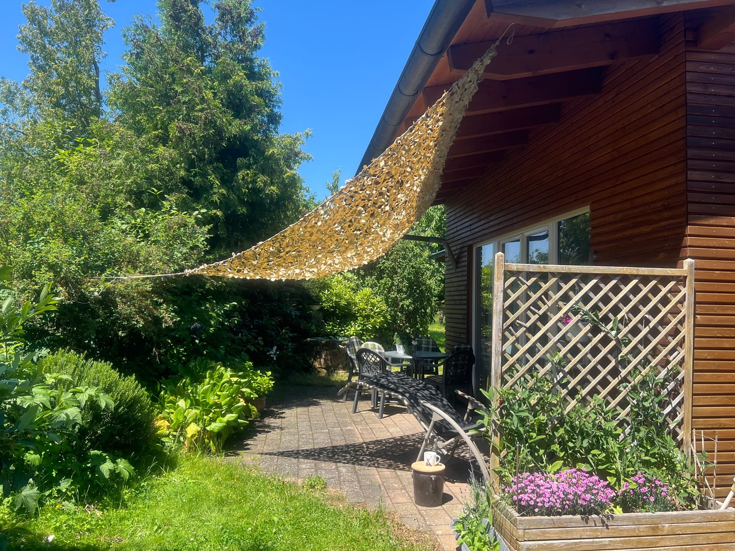 Customer photo review of Filet de camouflage triangulaire sable