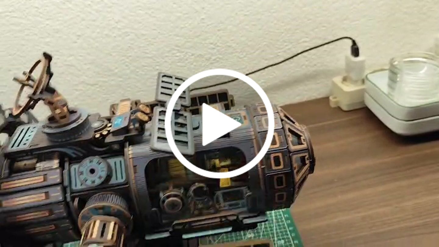 Customer video review of The Celestial Prism Space Station 3D Wooden Puzzle