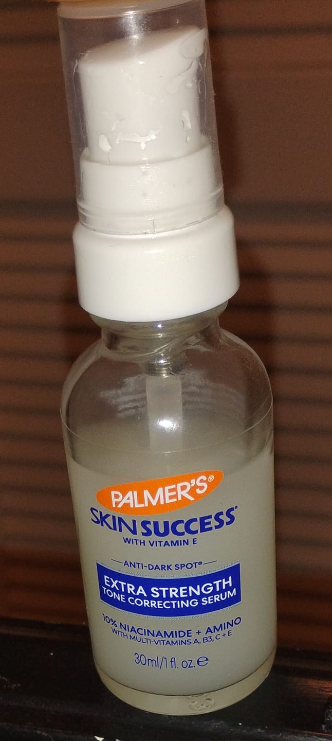 Customer photo review of Palmer's Skin Success Extra Strength Tone Correcting Face Serum, 1.0 Fl Oz, Dark Spot Corrector for Discoloration, Age Spots and Post-Acne Marks
