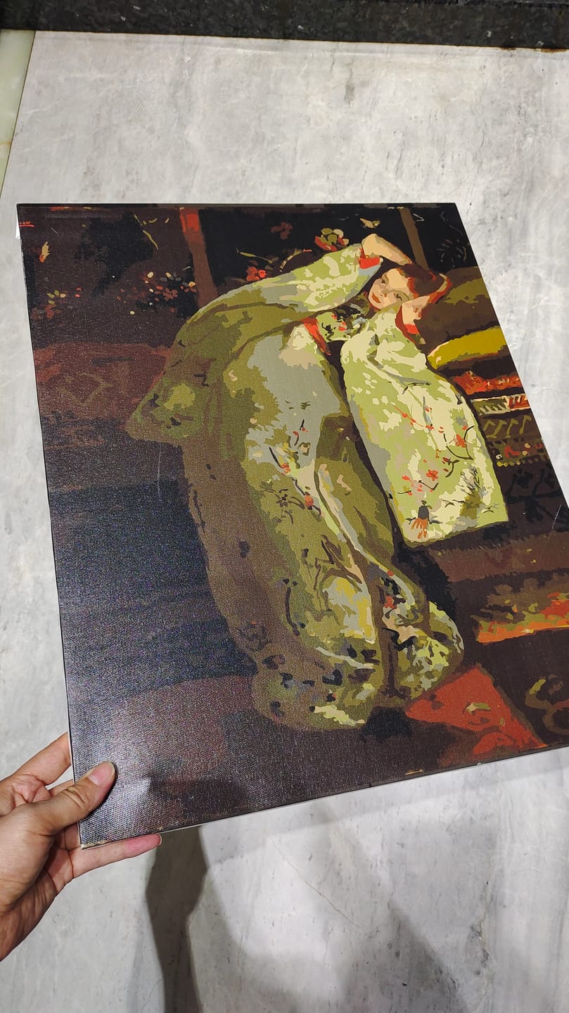 Customer photo review of Girl in a White Kimono - George Hendrik Breitner | Paint by Number