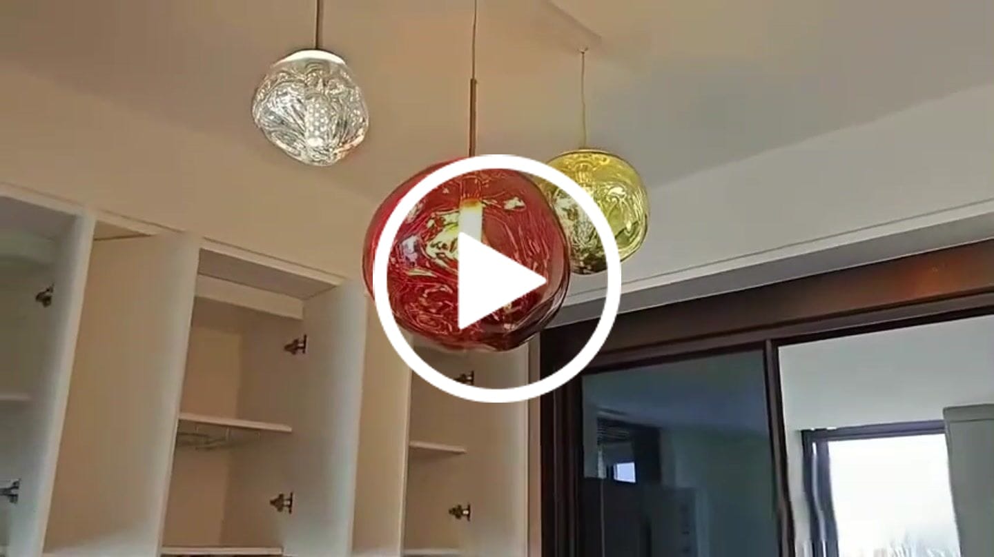 Customer video review of Tambora Lava Pendant Light(Mixed Sizes), Bulb Version