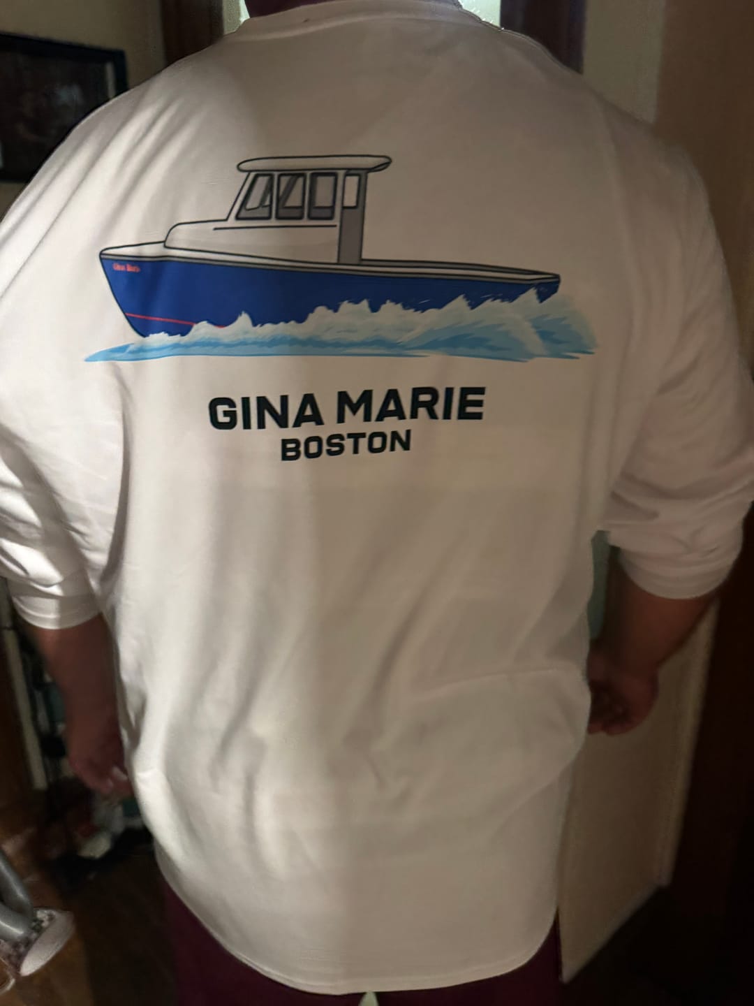Customer photo review of Custom Digital Boat Artwork