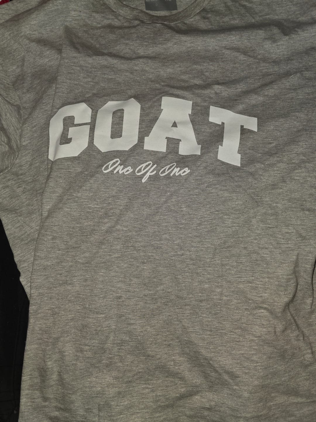 Customer photo review of Goat Tee (Red Logo)