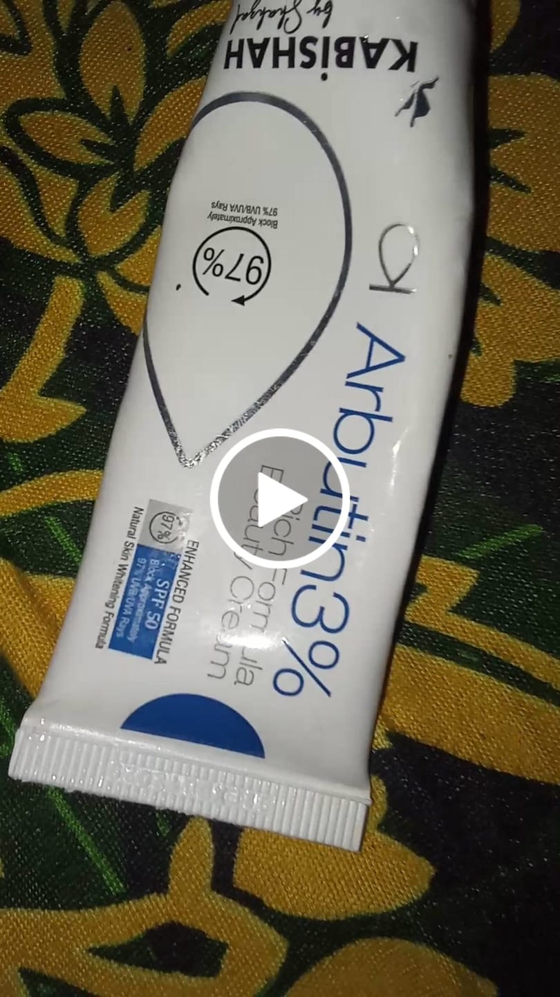 Customer video review of Arbutin 3% Rich Formula Beauty Cream