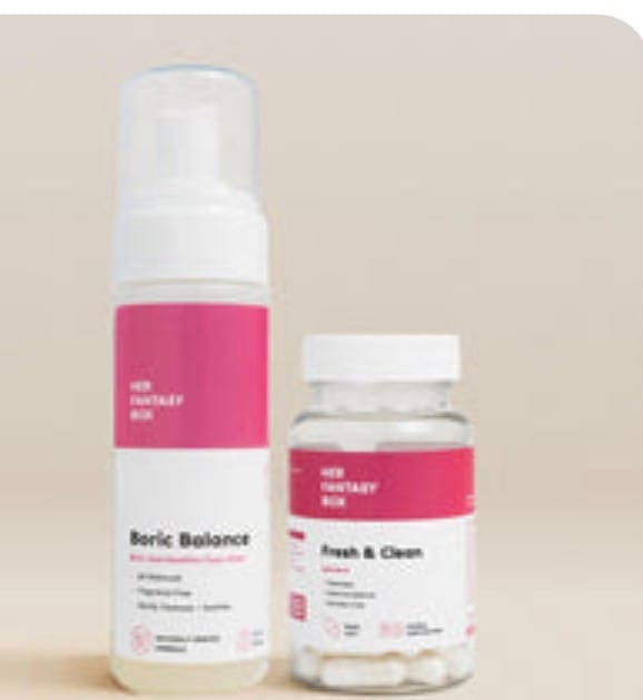 Customer photo review of The Fresh & Clean Kit - Boric Acid Vaginal Wash & Suppository Duo