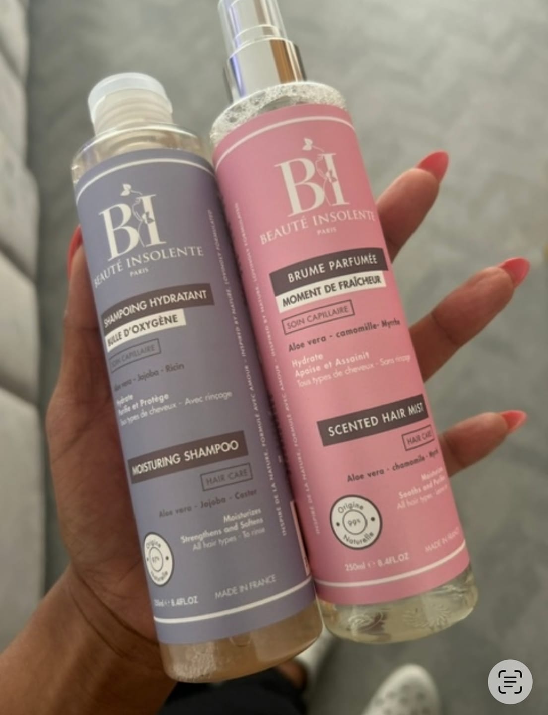 Customer photo review of ROUTINE CHEVEUX CREPUS