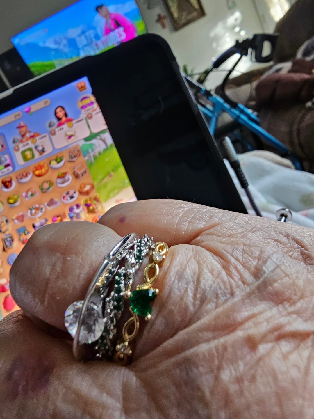 Customer photo review of FREE Today: The Eternal Heart - Birthstone Ring